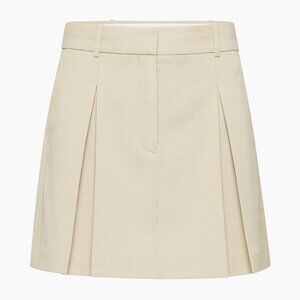 NWT Aritzia Babaton Bellcast Wool Mini Pleated Skirt